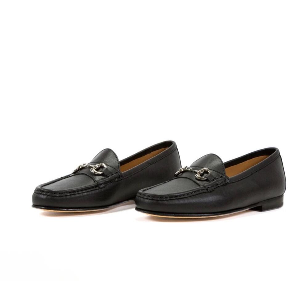 Jay Butler Millbank Bit Loafer Black Leather with Silver Tone Bit 11.5 New